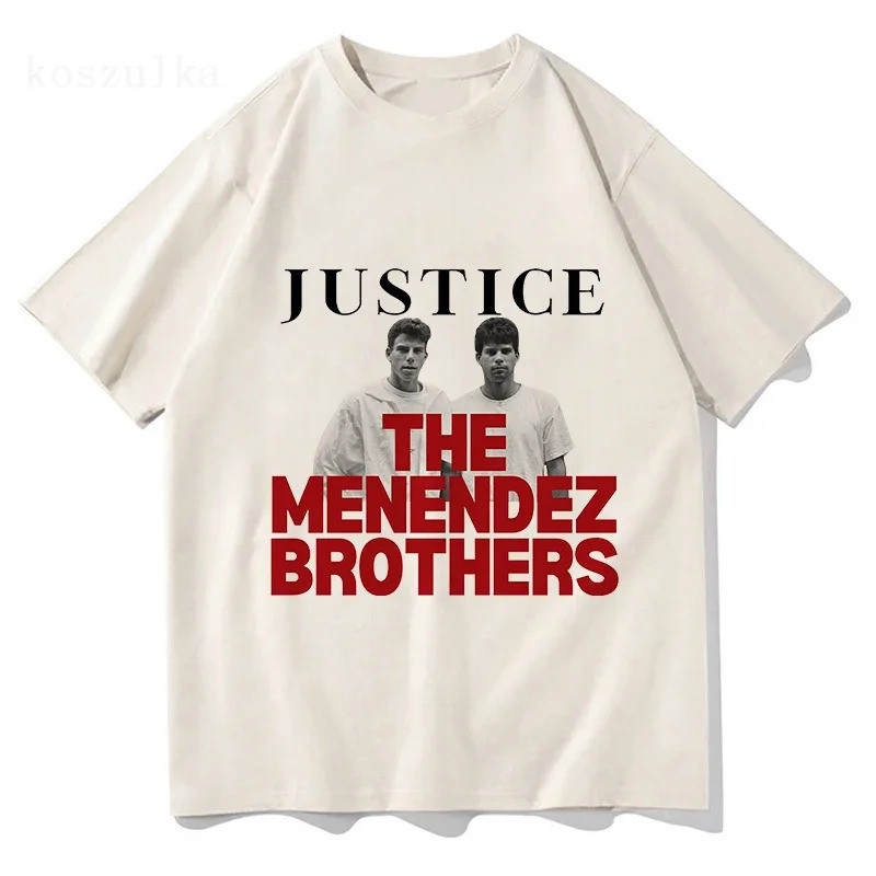 【ready stock】Justice for The Menendez Brothers Tshirt 2024 New Movie Men/women Clothing Classic Harajuku Unisex Tops Cotton Graphic T Shirts