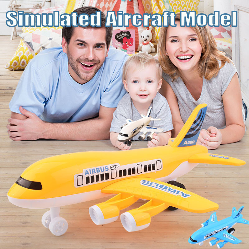Simulate A380 Aircraft Model Children's Aviation Aircraft Simulation Plane Boy's Gift
