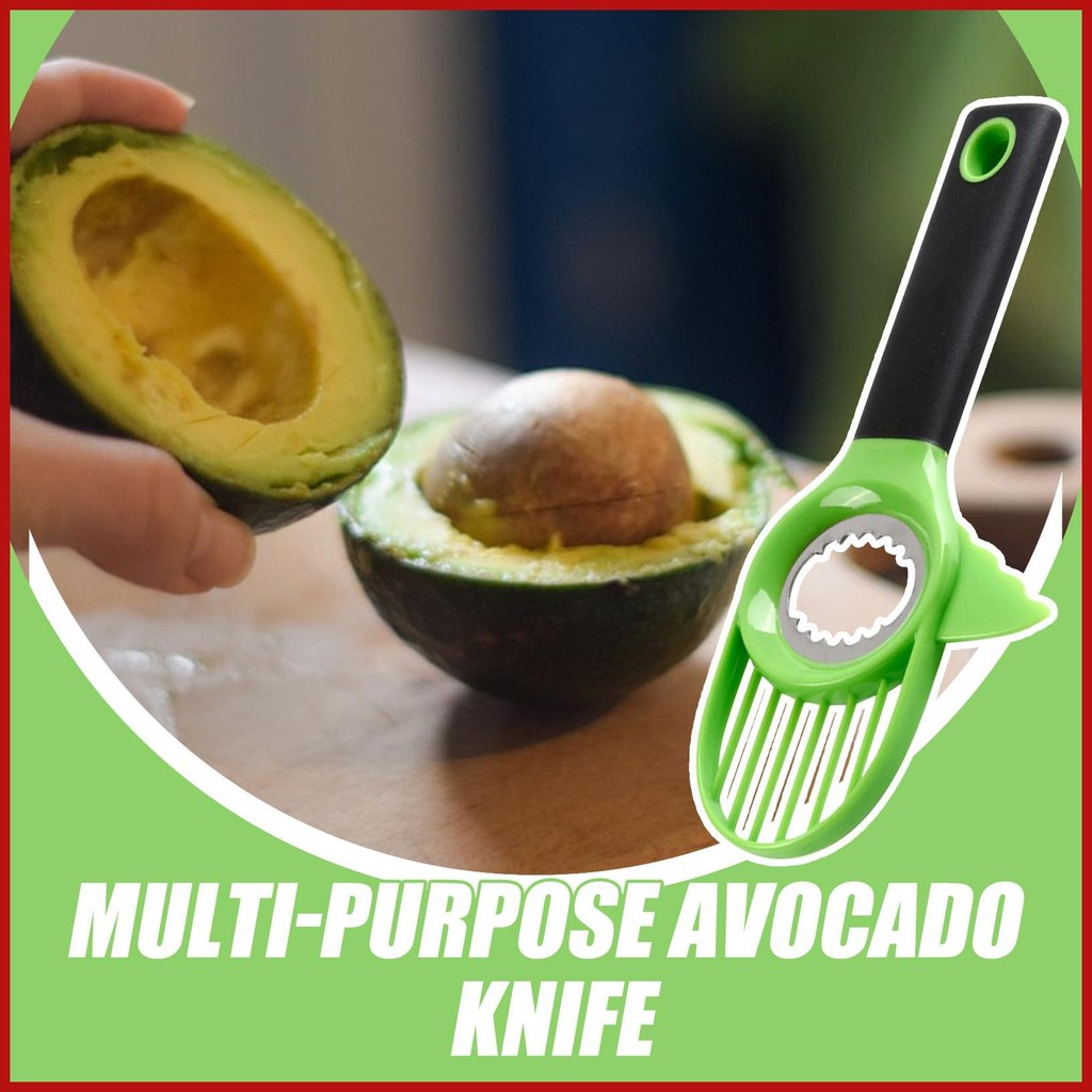 Avocado Slicer Avocado Peeler with Comfort-Grip Handle Multifunctional Fruit Kitchen Tool Dishwasher Safe for pomermy