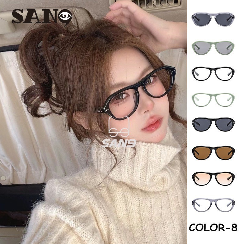 【Ready Stock】COD (San9)European and American New Retro Fashionable Small Frame Pilot Sunglasses for Men and Women