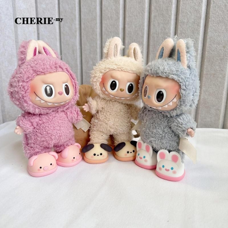 [In Stock] Doll Slippers Handcrafted for 17cm Dolls - Unique Footwear for