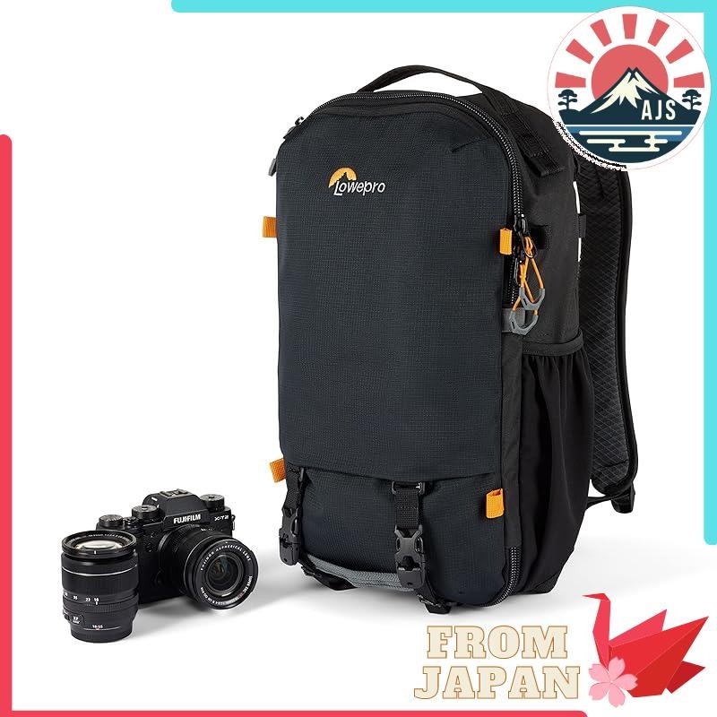 Lowepro Camera Backpack Trekkar Lite BP 150 AW Black 12.6L 13-inch Notebook PC Storage Outdoor Green Line Sustainable Material Mirrorless Camera LP37459-PWW