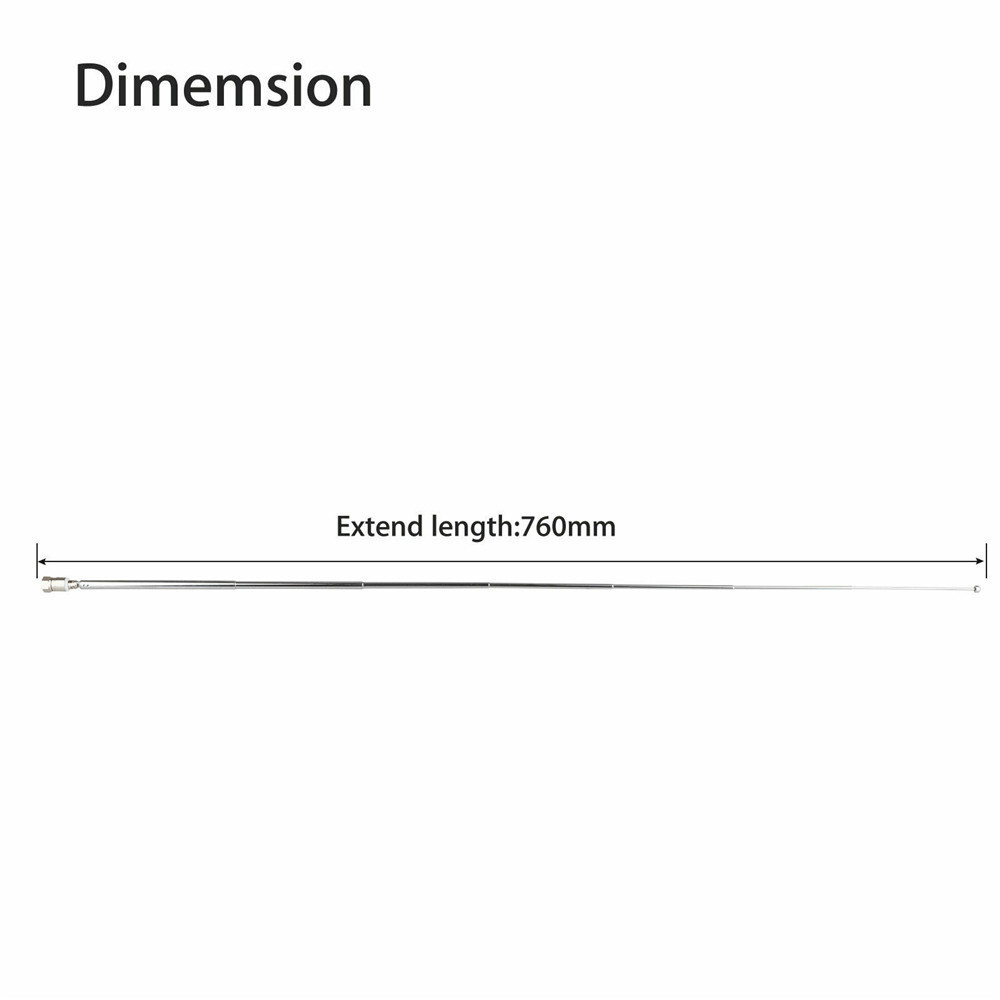 Premium Essential Telescopic Antenna FM 86-106MHz Aerial Wave 5V 10W TV/3.5 Adapter F Type Radio 75 Ohm Purpose Reliable - Image 2