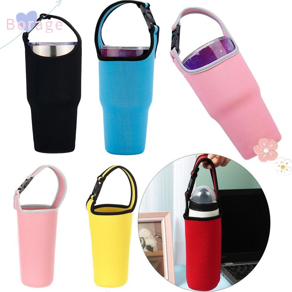 BORAGE 30oz Eco-Friendly Cup Sleeve Tumbler Water Bottle Bag Beverage Bag Accessories Portable Tote Bag Cup Pouch Anti-Hot Carrier Mug Holder