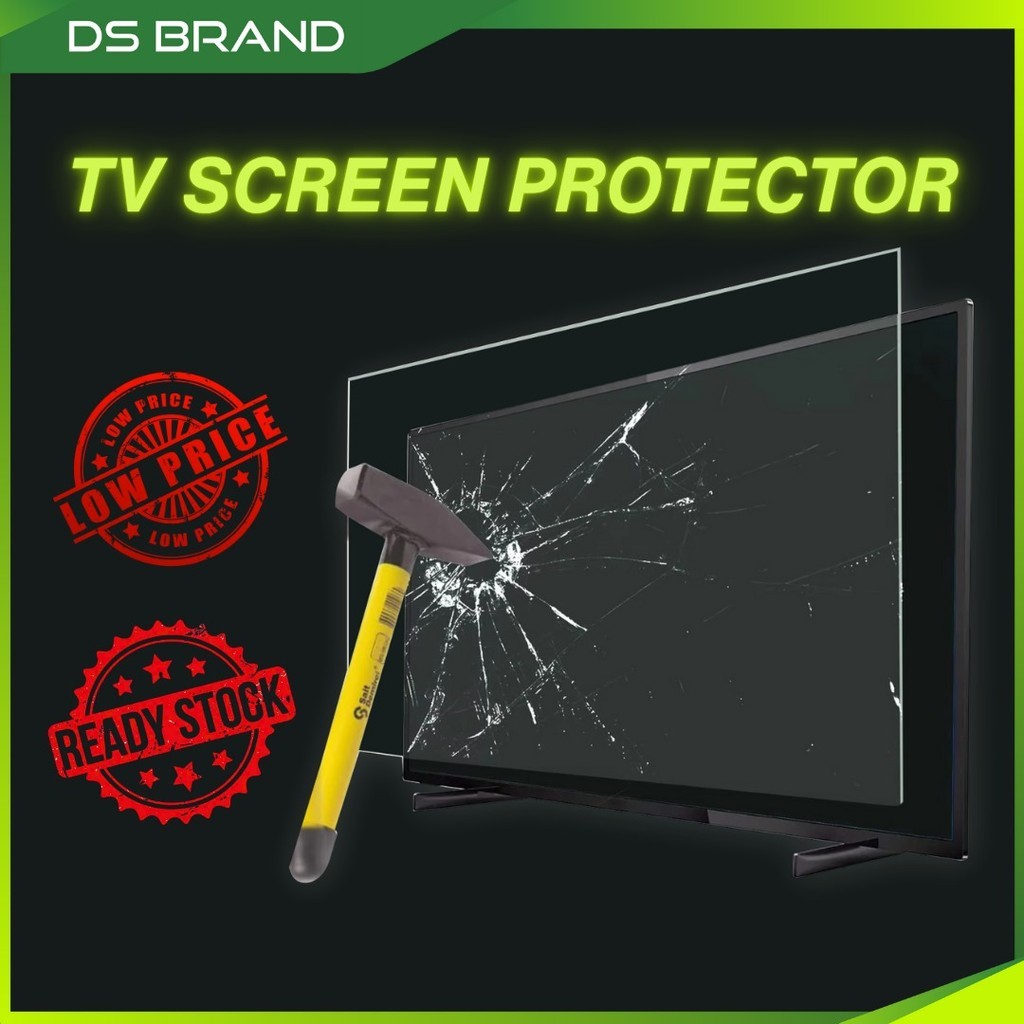 Pelindung Skrin TV Akrilik/Acrylic Jenis Flat / Flat Type Tv Screen Protector untuk 32 40 Inch Smart Tv [AF]