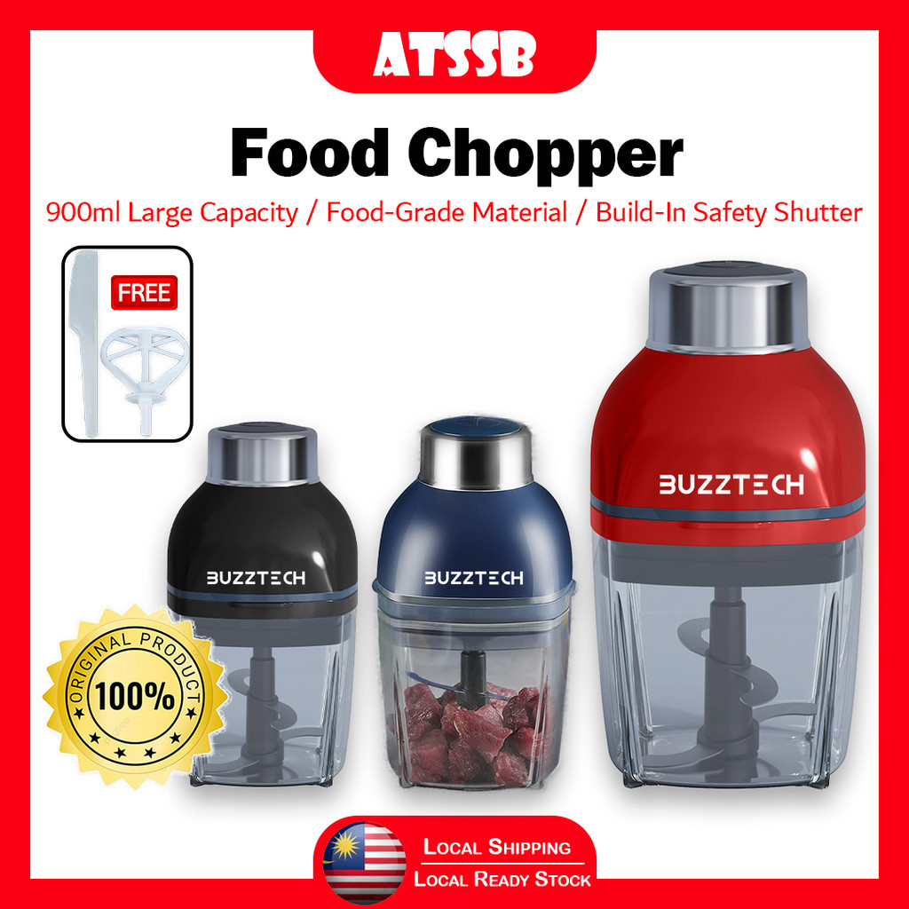 ATSSB 900ml Mesin Pengisar Capsule Cutter & Multi-Function Chopper - Blender, Grinder, Mixer, Mincer, Masher & Juicer