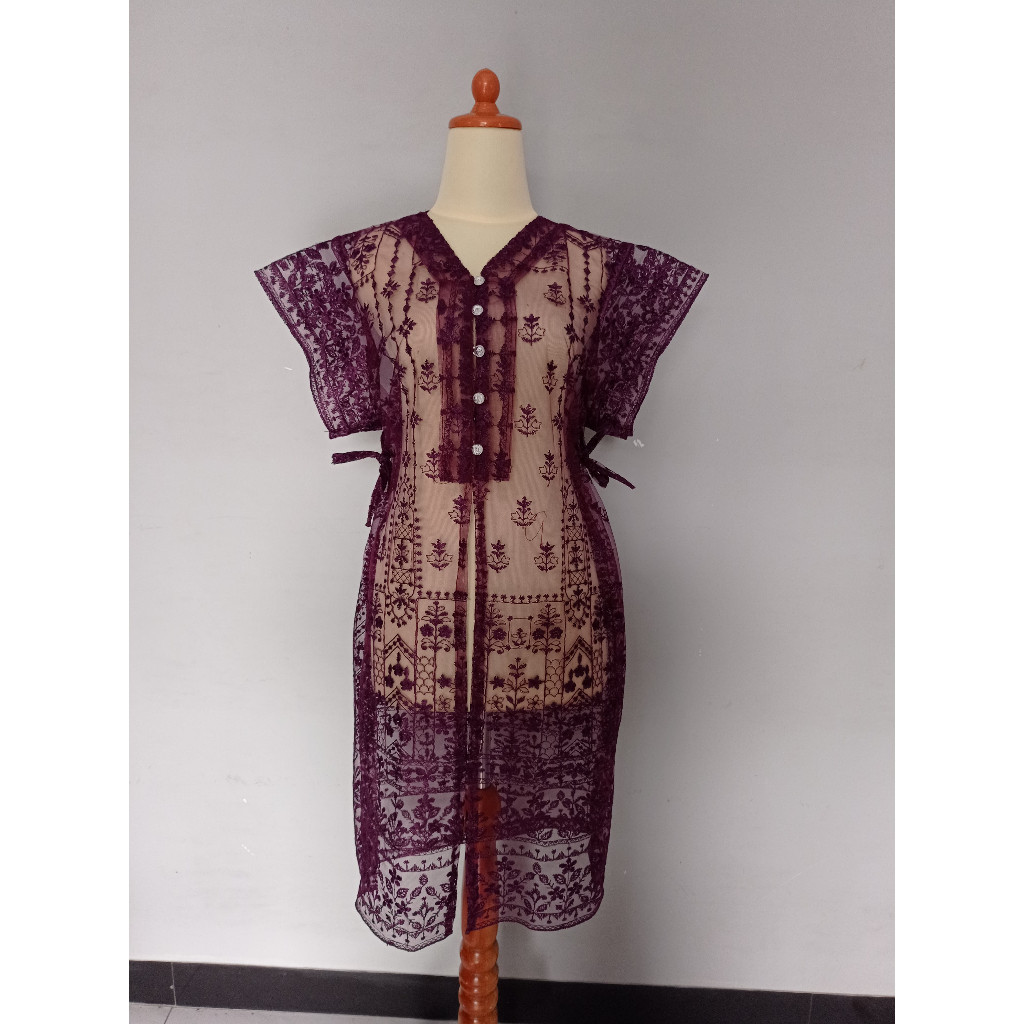 Reliable Quality Brukat Kebaya Outer Women's Premium Tille - Image 3