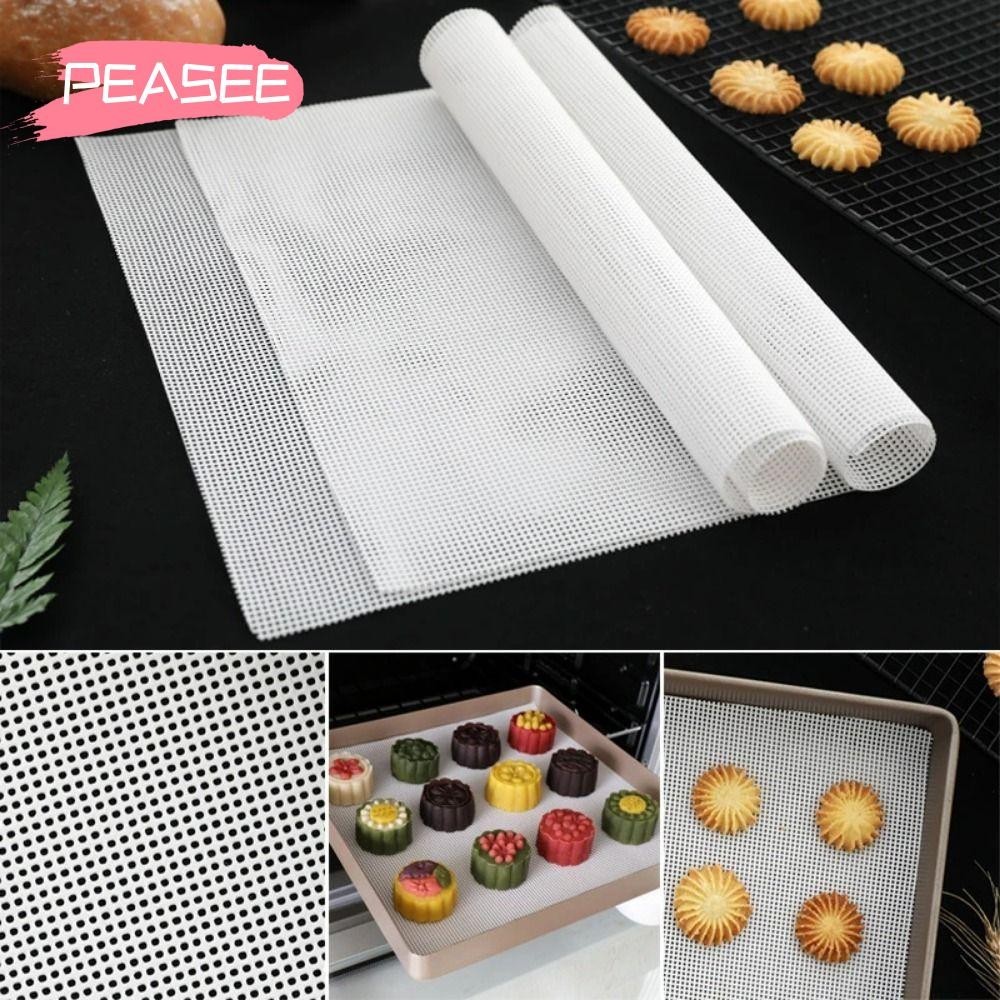 [PEASEE] 1Pcs Steamer Mesh Pad, Food Fruit Dryer Silicone Dehydrator Sheets, Reusable Non-Stick Oven Kitchen Accessories Baking Mat