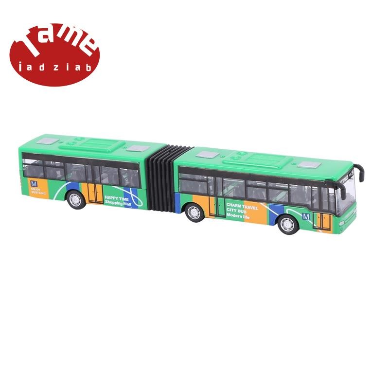 Children'S Diecast Model Vehicle Shuttle Bus Car Toys Small Baby Pull Back Toys