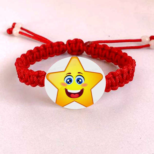 gelang lelaki gelang Linghua pasangan gelang tenunan tali tentera cinta gelang rajutan sendiri pentagram askar abang untuk menghantar teman wanita Tanabata hadiah Hari Valentine