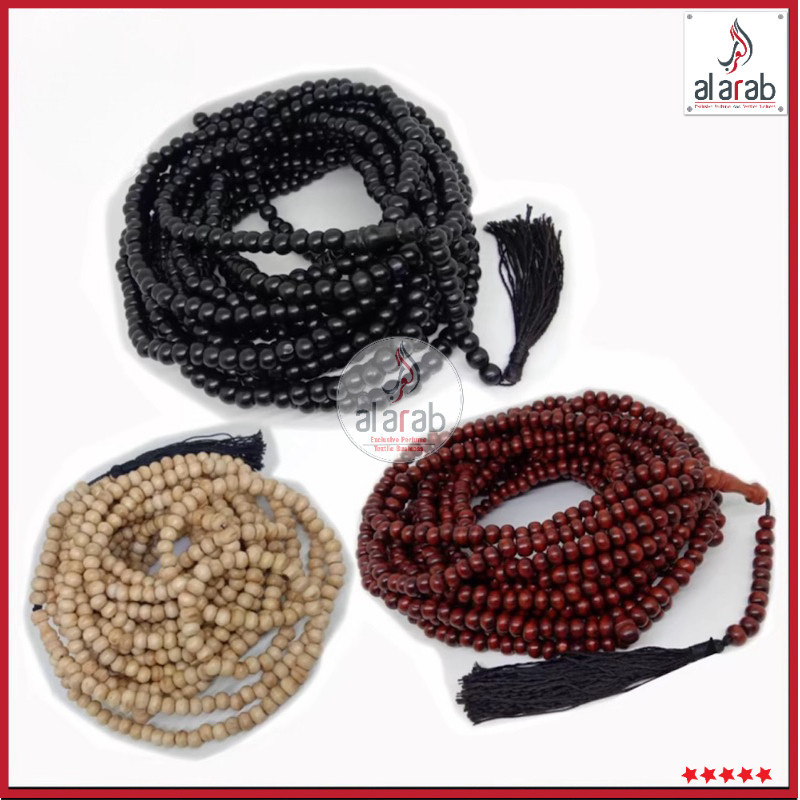 Tasbih Kayu Kukon 500/1000 Grains/biji Of Original Dannisun Wood tasbih 7mm Asli Dari Indonesia