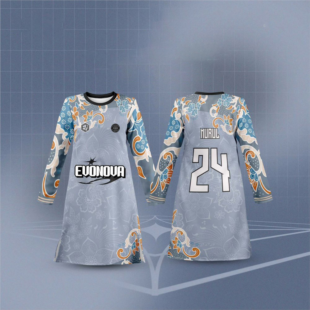 2024 Premium Jersey Muslim Apparels Long Sleeve T Shirt Full Sublimation Microfiber Free Custom Name Number