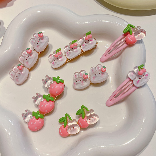 Children Kids Cartoon Rabbit Hairpin Hair Clips Headwear Hair Accessory