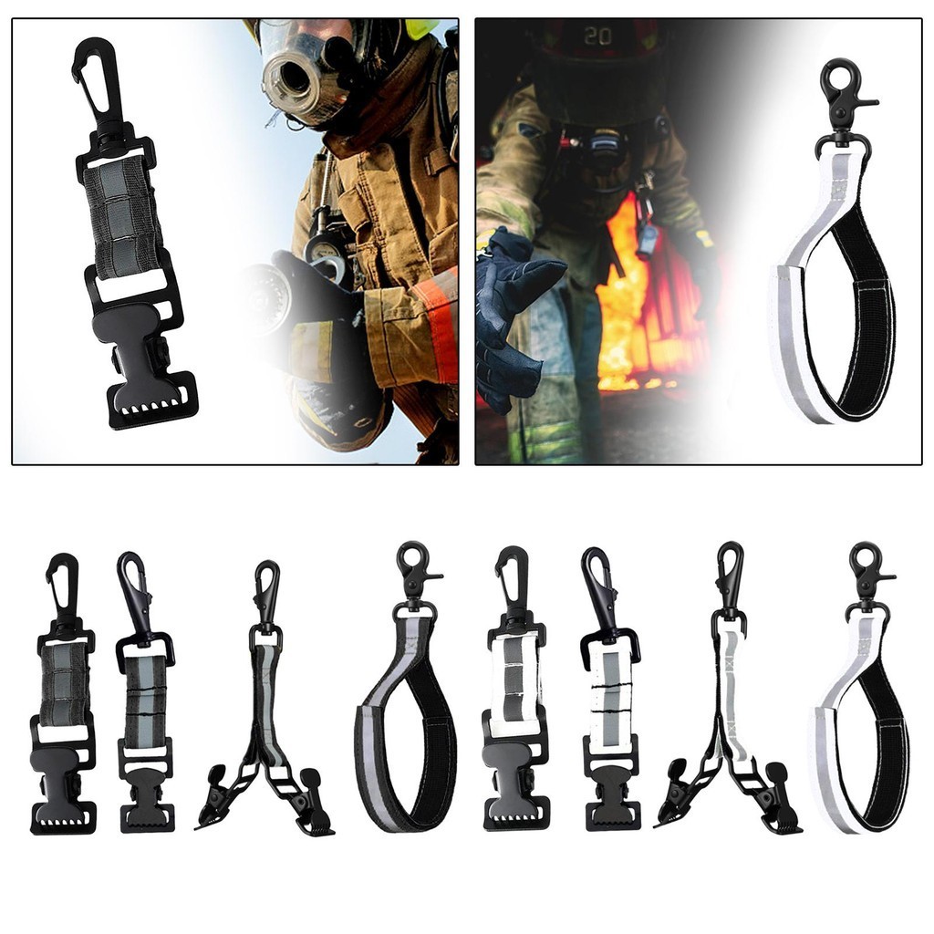 [gsdqdsh] Firefighter Glove Strap Gloves Leash Fireman Turnout Gear for Gloves Lightweight Quick Release Gloves Holder Clip