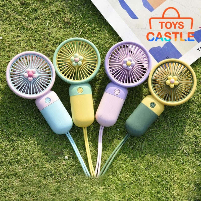 [Fast Shipping] Kipas Mini Fan Mini kipas berdiri portable fan USB Charge Battery flower fan Cooling Small kipas kecil