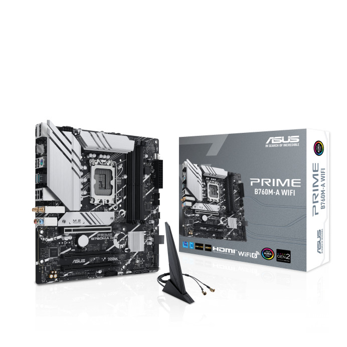 ASUS PRIME B760M-A WIFI D5 DDR5 1700 MOTHERBOARD COMBO PROCEESOR INTEL I3- 12100 / I5- 12400 /12400F