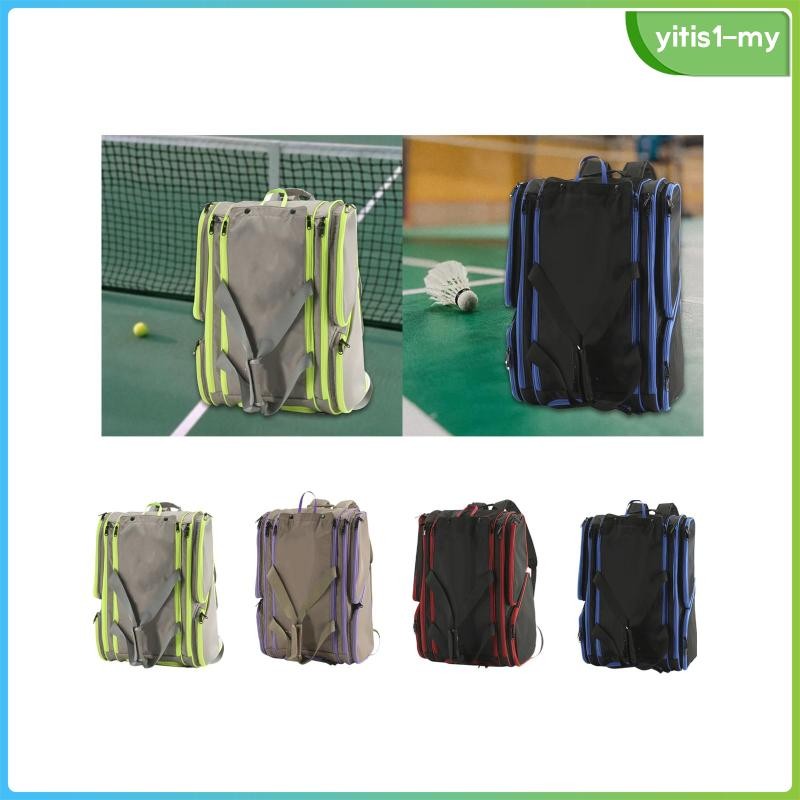 [YitiseaMY] Pickleball Bag Backpack Gear Storage Bag for Workout Traveling Backpacking