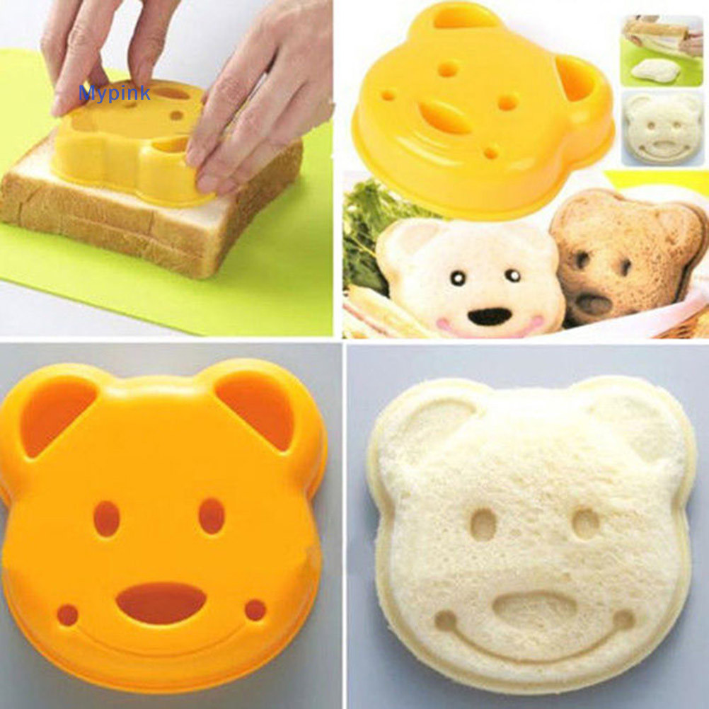 Mypink Cute Animal Sandwich Mold Cutter Bear Dog Dinosaur Shape Cake Bread Toast Maker MY