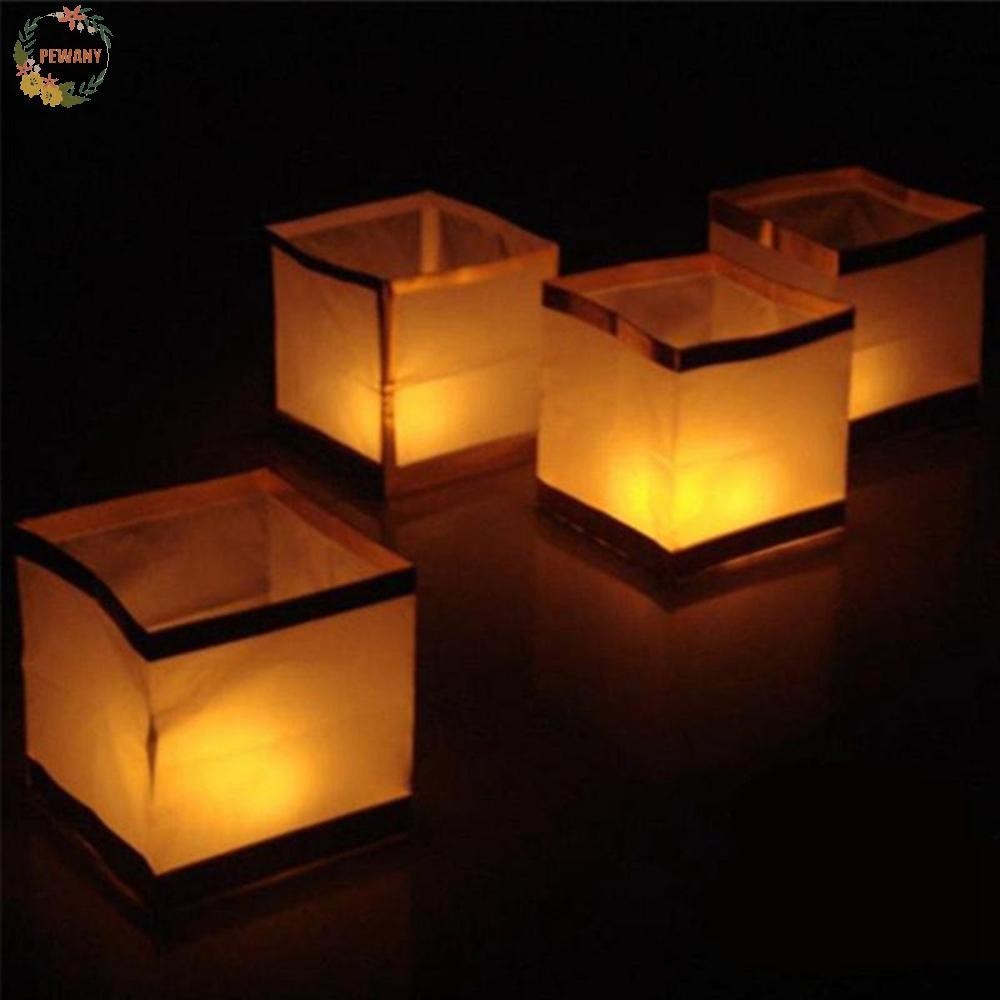 PEWANY Paper Lanterns Wedding 10pcs Biodegradable Water Floating Chinese Memorial Decoration