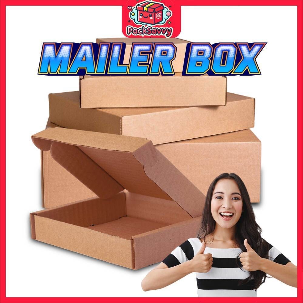 PSAVVY Gift Box Pizza Box EXTRA THICK! Craft Paper Box Packaging Box Mailer Box Kotak