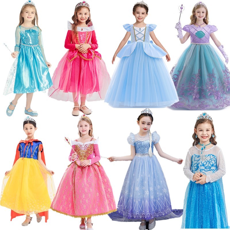 Halloween Costumes for Kids Girls Fancy Dress for Girls Theme Party Dress Up Charm Costume Princess Performance Costume