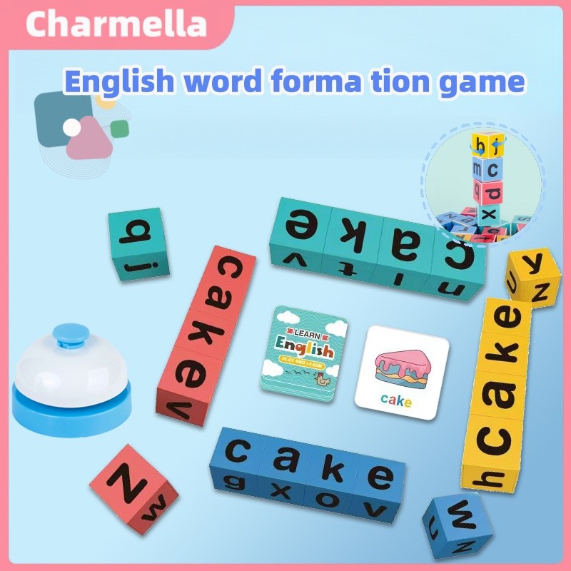 [Ready] Puzzle Fun Letter Spelling Learning Activities Word Flash Cards Child Interactive Desktop Game