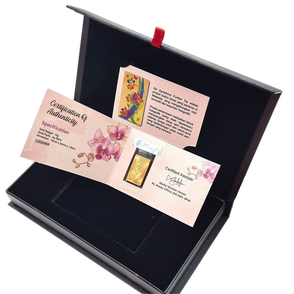 FURTHER TOP Gold Bar 10gram Symphony 999.99