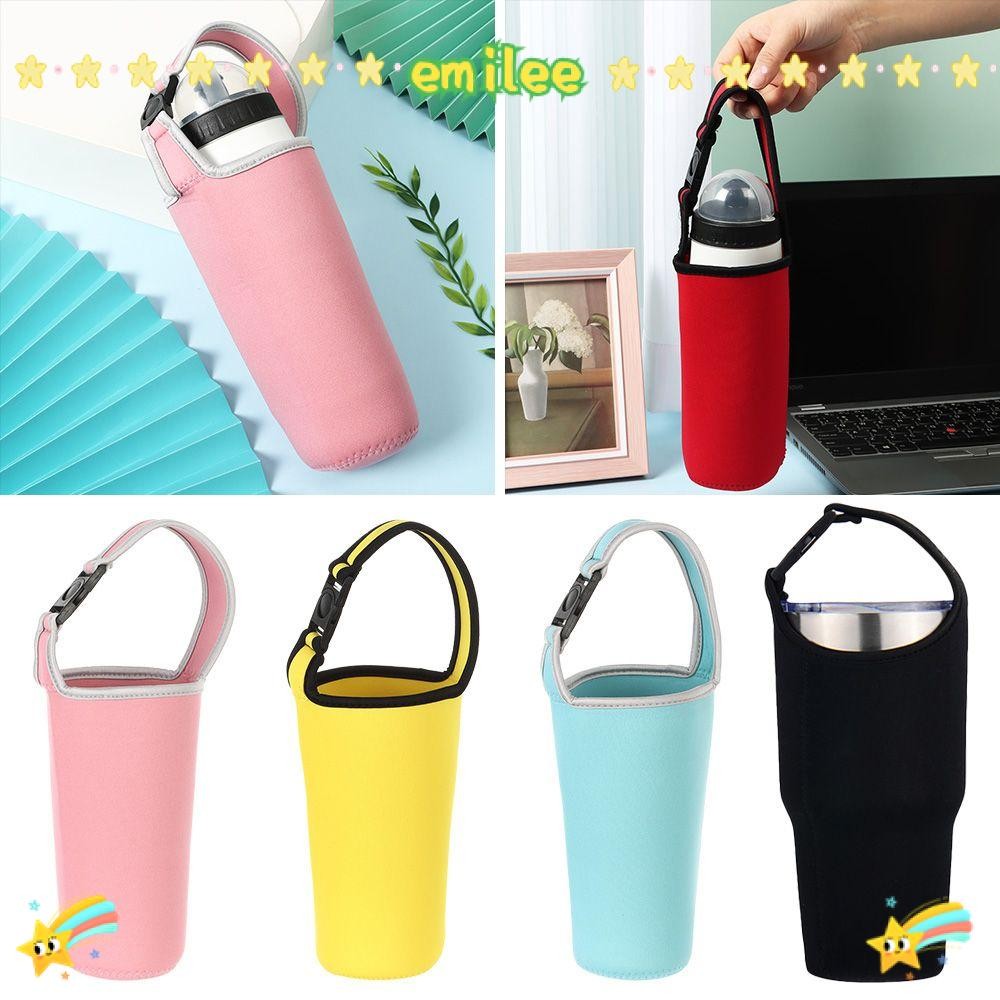 EMILEE 30oz Accessories Cup Sleeve Anti-Hot Water Bottle Bag Beverage Bag Portable Tote Bag Tumbler Cup Pouch Carrier Eco-Friendly Mug Holder