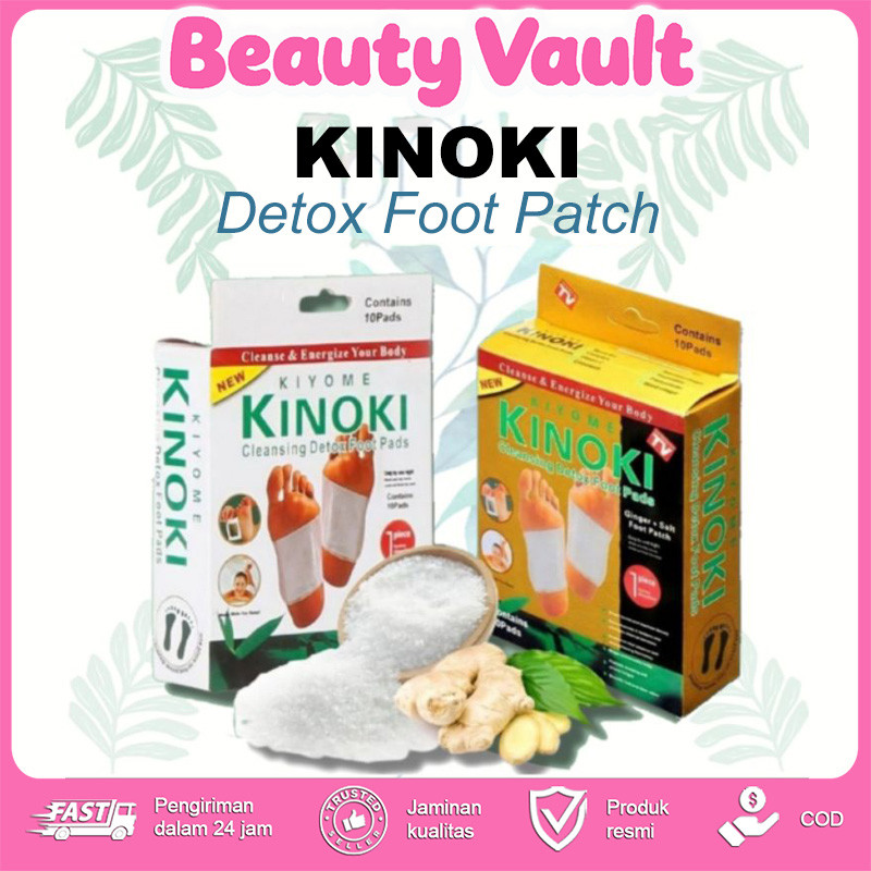 【STOK MALAYSIA】KINOKI PATCH KAKI DETOK GINGER + GARAM (1 KOTAK 10 KETUL)