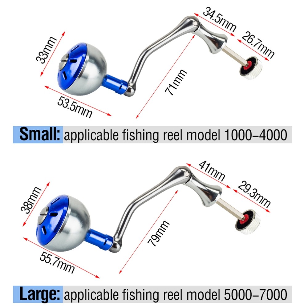 Reliable Multi Foldable CNC Power Replacement Handle Suitable 1000-7000 Metal Knobs Spinning Fishing Reel Essential - Image 3