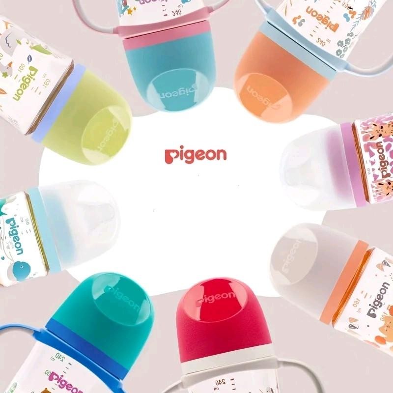 Ready Stock Botol Susu Jenis Wide Neck PPSU & Ada Handle Corak Kartun 80ml/160ml/240ml/330ml