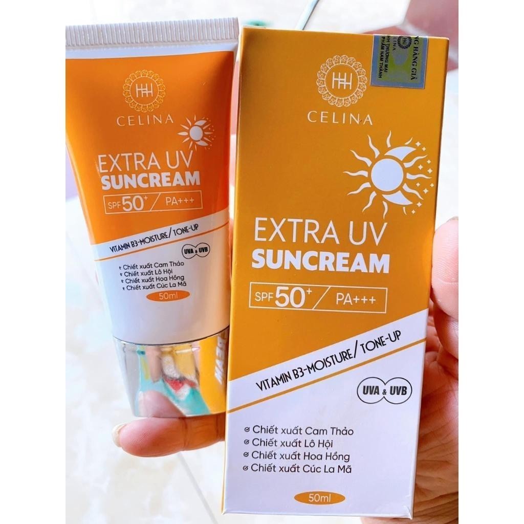 Celina SUNCREAM SPF 50+ Broad Spectrum Sunscreen. Protects And Prevents Skin From Being Affected And Affected By The Sun.