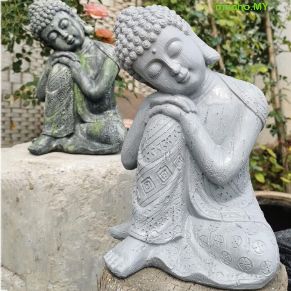 MOCHO Sleeping Buddha Statue, Easy to Care Thai-style Resin Sleeping Buddha, Sturdy Southeast Asian Resin Craft Buddha Sculpture Desktop