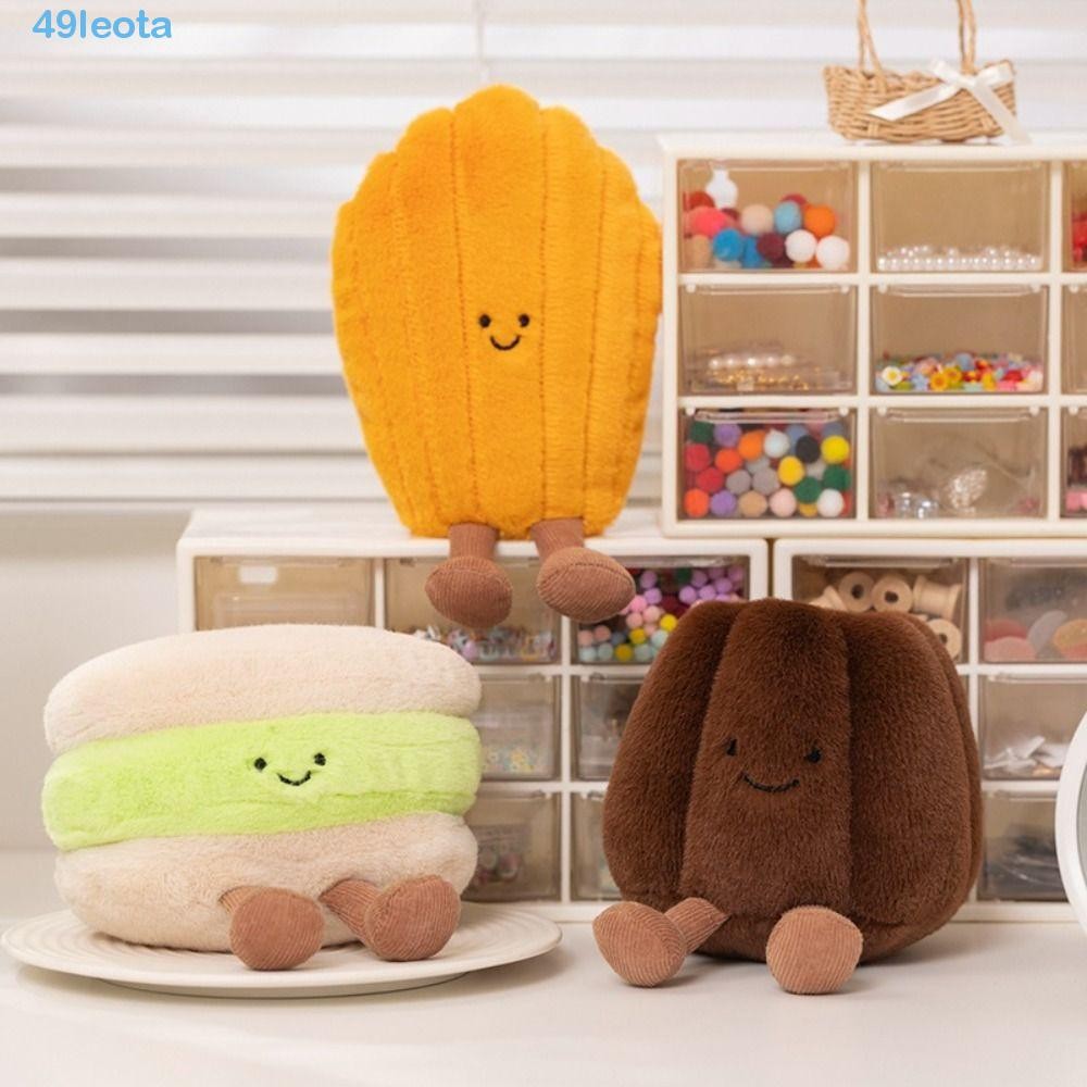 LEOTA Cartoon Dessert Plush Dolls, PP Cotton|Egg Tart Simulation Dessert Party Plush Toy, Kawaii Fluffy Ins Soft Dessert Plush Cartoon Toys Adults Children