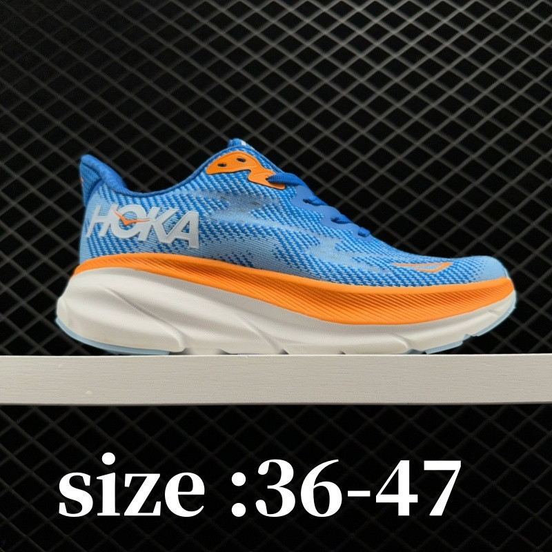 HOKA Clifton 9 Men and women Professional cushioning running shoes，size 36-47 Extra large sneakers AIZO
