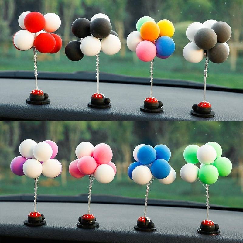 Artikel dalam kereta mengumumkan aksesori kereta balon parfum dekorasi comel kartun kawalan pusat