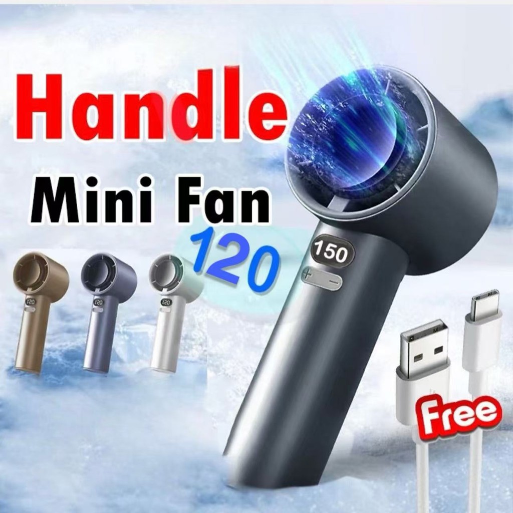 PSB_ 120 Speed Portable USB Mini Fan kipas mini kipas tangan Mini Fan Rechargeable Handheld Fan with Led Display M11