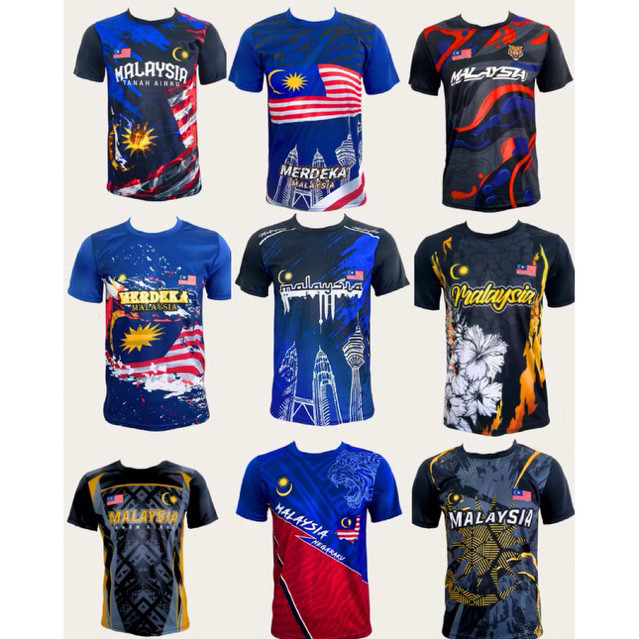 2025 New arrival Malaysia flag short shirt/Round neck t-shirt Jersey