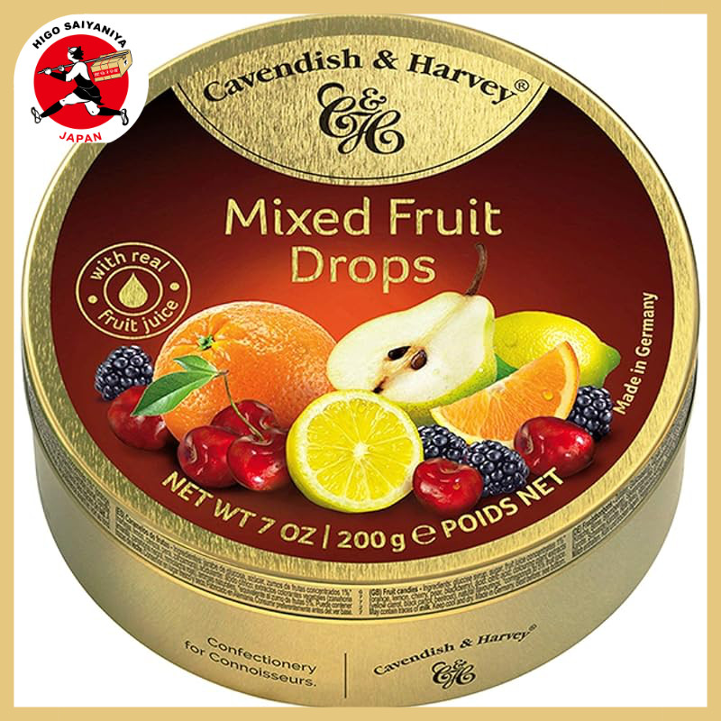 Cavendish & Harvey Assorted Fruit Candies - 200g x2 Cans[Direct from Japan]