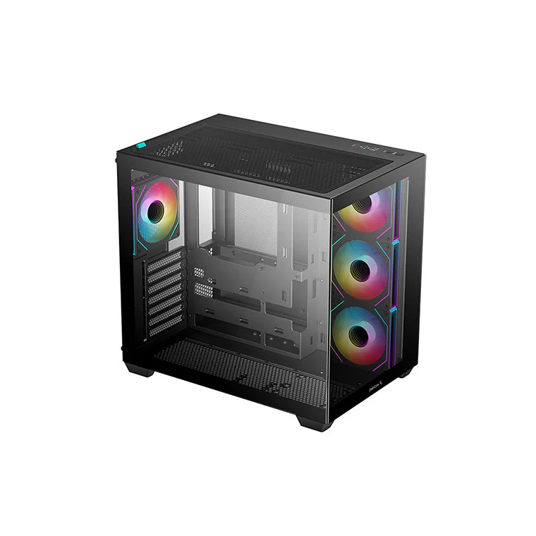 DEEPCOOL CG530 ATX CASING WITH 4*120MM ARGB FANS / CRYSTAL CLEAR VIEW - DESKTOP PC CASE / CASING -(B