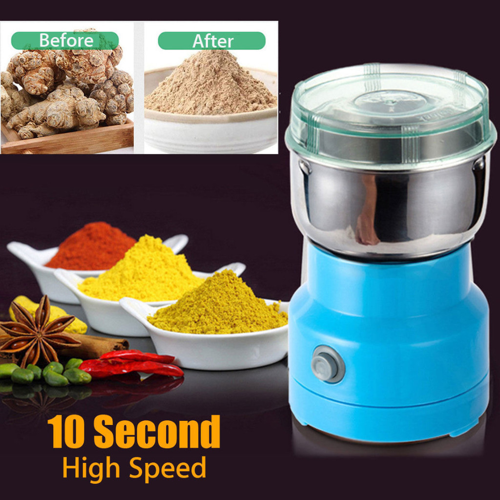 220V Electric Herbs Spices Nuts Grains Coffee Bean Grinder Mill Grinding Home