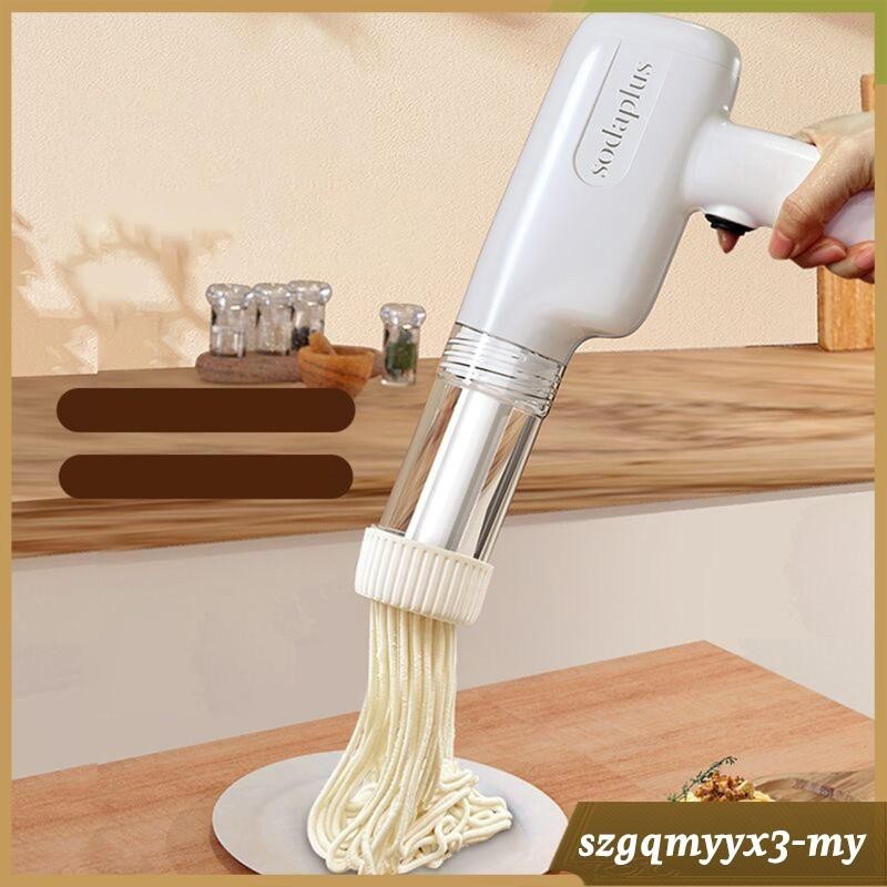 [ Electric Pasta Maker Portable Easy to Clean Multifunctional with 6 Heads Pasta