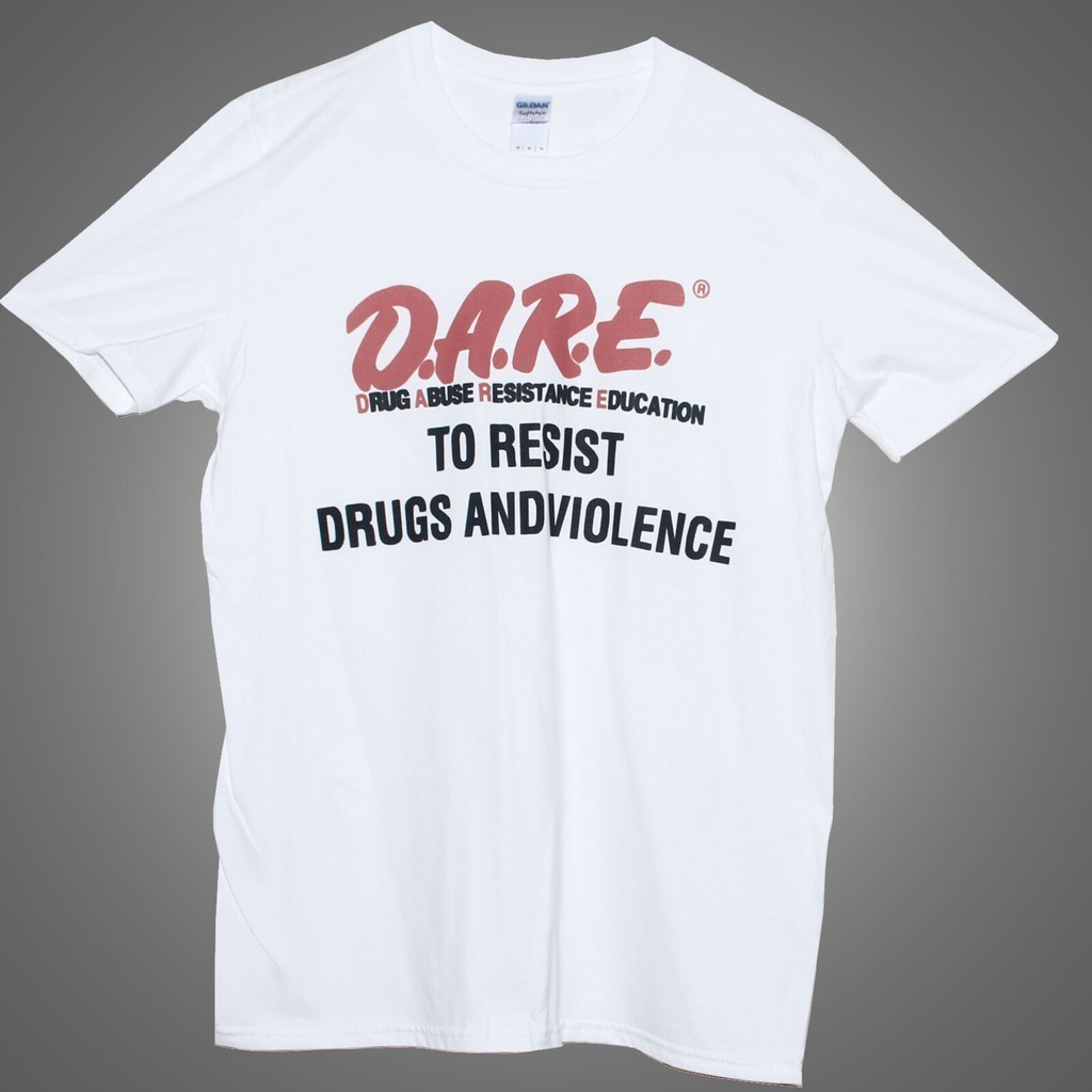 [XS-3XL] D A R E Political Activist Anti Drugs Protest Sportswear Oversize Men'S T-Shirt Christmas Gift Tops Tees