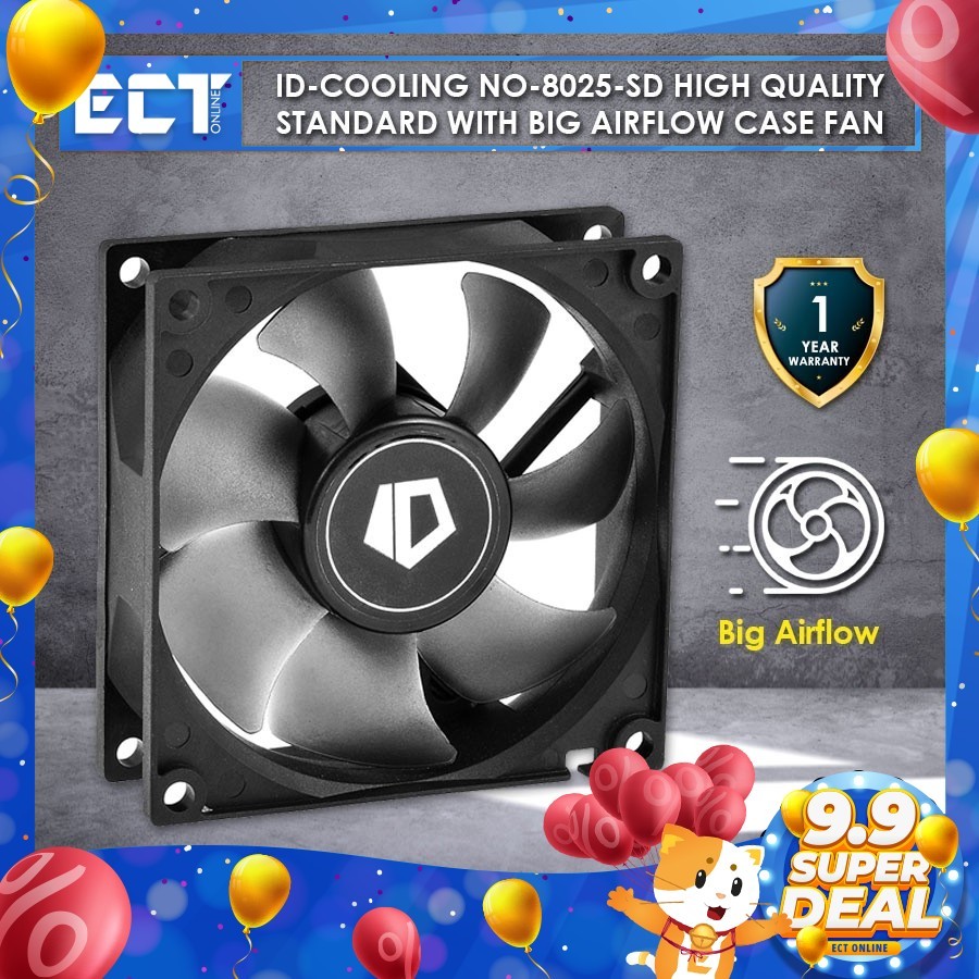 ID-Cooling NO-8025-SD High Quality Standard 80mm Big Airflow Case Fan