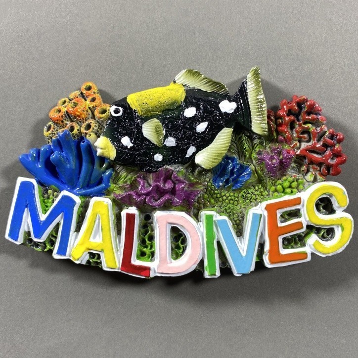 Coastal Maldives Ocean Fridge Magnets Tourist Souvenir Refrigerator Stickers Commemorative Home Decoration