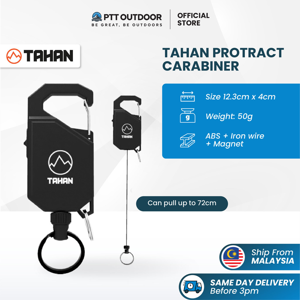 TAHAN ProTract Carabiner Heavy Duty Carabiner Carabiner Keychain Compact Small Carabiner With Rope