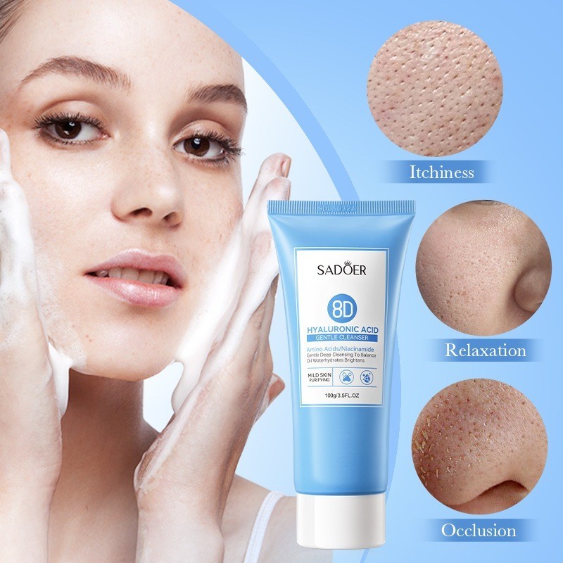 SADOER 8D Hyaluronic Acid Cleanser Gentle Cleansing Cleanser