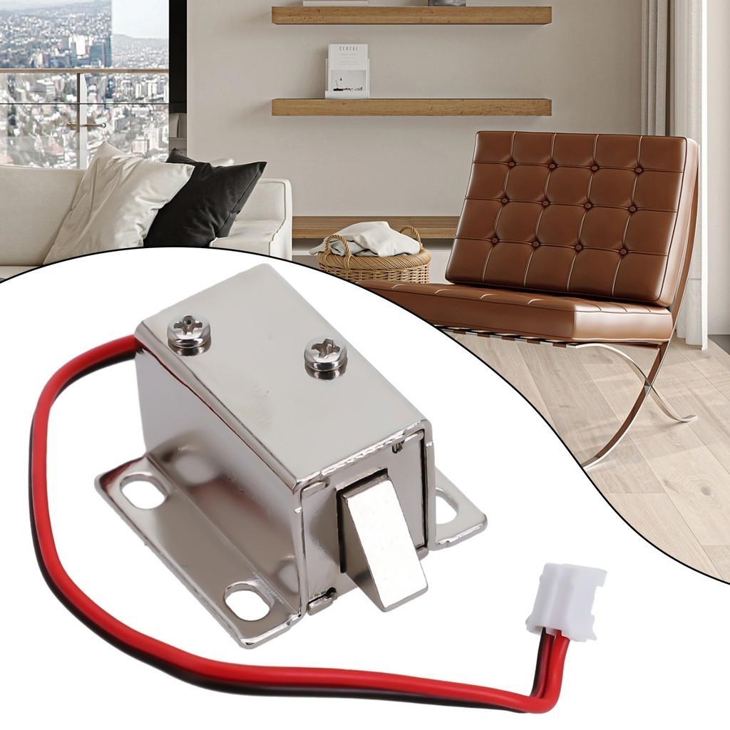 Purpose Premium Electronic Latch Lock Catch Door 12V Electro-magnet Release Solenoid Slant Slug Must Durable - Image 4