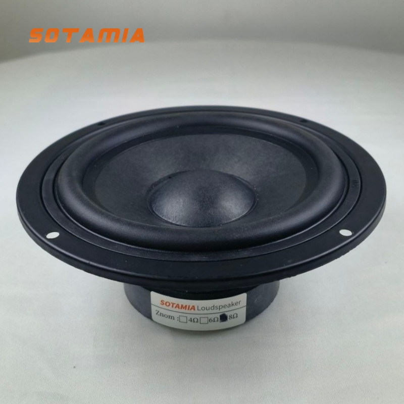 SOTAMIA 1Pcs 5 Inch Midrange Audio Speaker 4/8 Ohm 30W PP Basin Home Sound Music Power LoudSpeaker DIY Bookshelf Computer Speaker