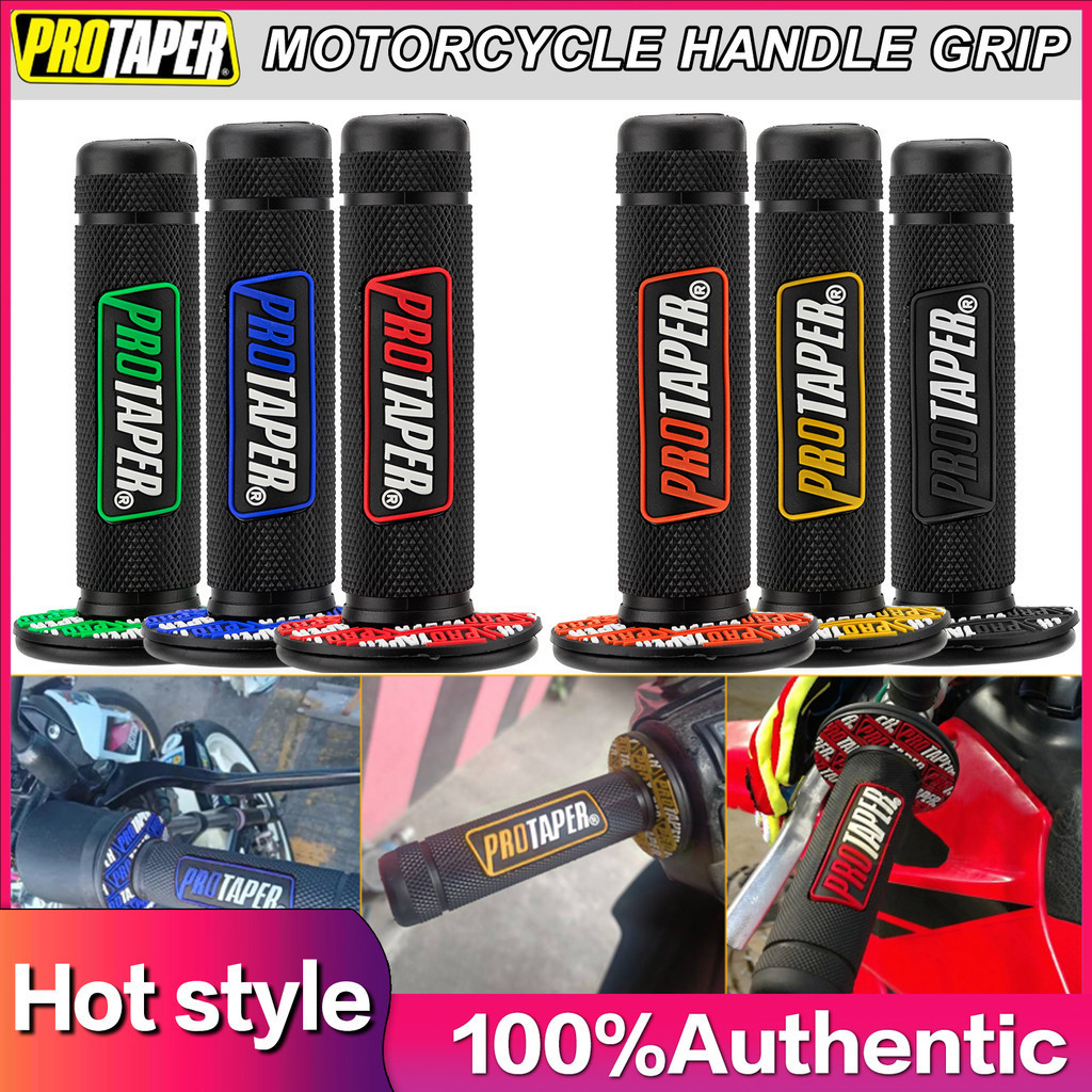 PRO TAPER Handle Grip Motorcycle Handle Bar Dirt Pit Bike 7/8 " Handlebar Rubber Gel Dual Density MX Grips Universal